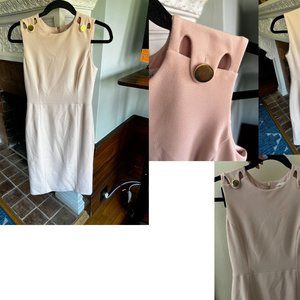 Calvin Klein Dress with Gold Shoulder Accents Size Small